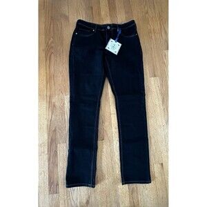 Lexi Jeans Black Wash Size 10 NWT Straight Cut Style # XPS22881SK